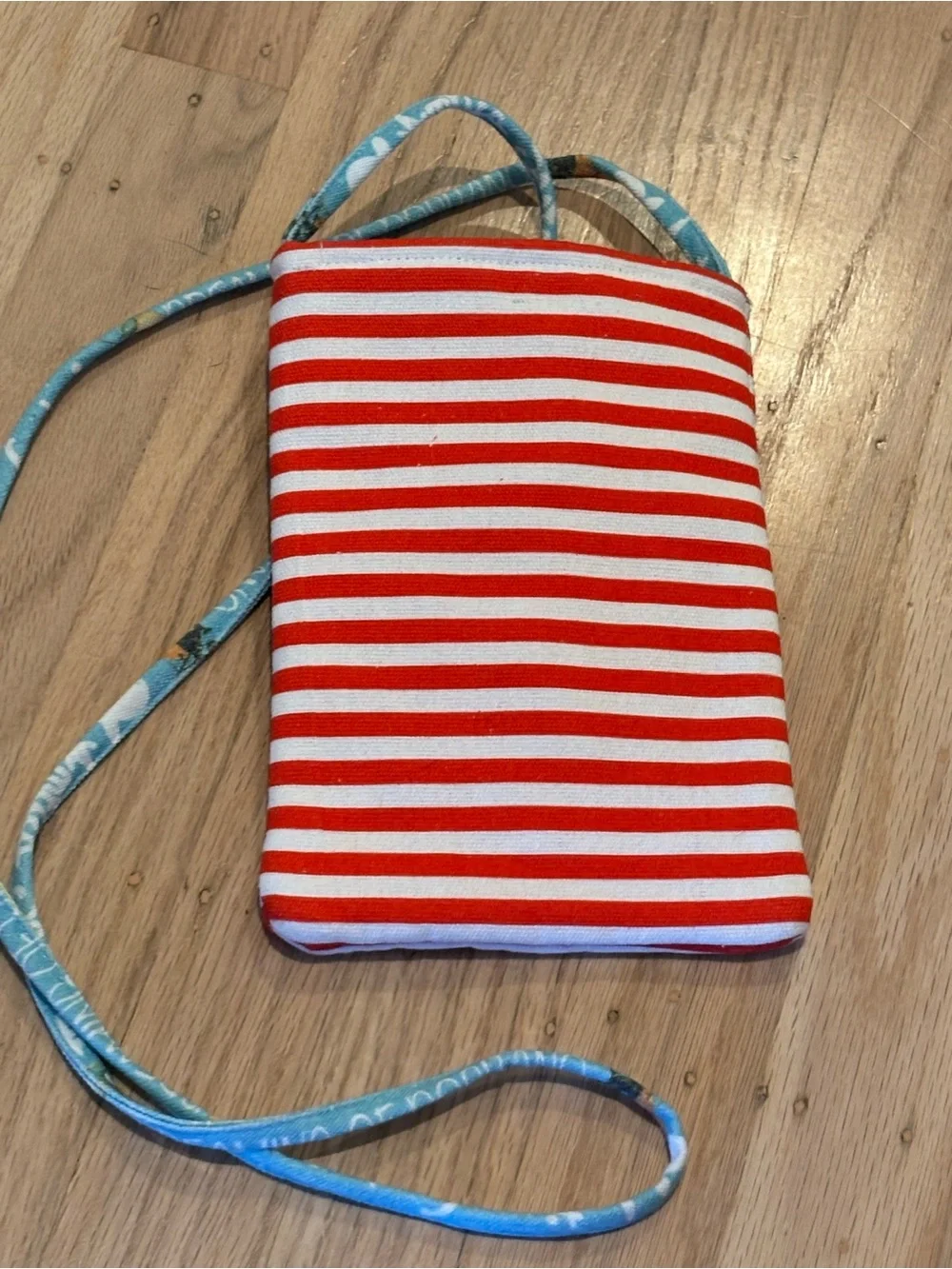 NWT Antica Santoria Limoncello Crossbody Bag - Red & White Stripe